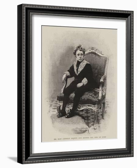 His Most Catholic Majesty Don Alfonso XIII, King of Spain-null-Framed Giclee Print