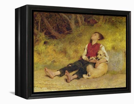 His Only Friend-Briton Rivière-Framed Premier Image Canvas