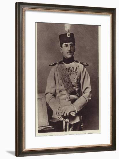 His Royal Highness Alexander, Crown Prince Regent of Serbia-null-Framed Photographic Print