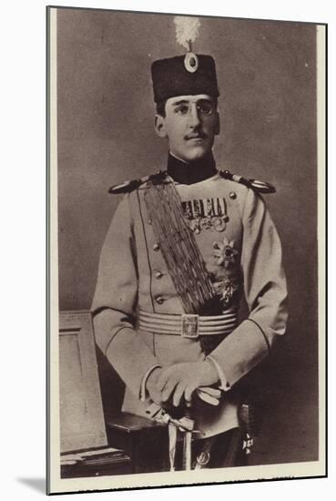 His Royal Highness Alexander, Crown Prince Regent of Serbia-null-Mounted Photographic Print