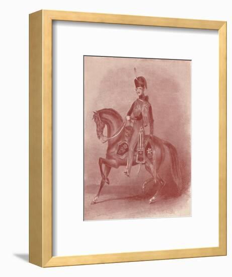 'His Royal Highness Prince Albert, Colonel of the 11th Hussars', 19th century, (1909)-Unknown-Framed Giclee Print