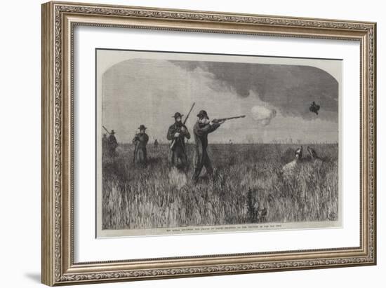 His Royal Highness the Prince of Wales Shooting on the Prairies of the Far West-Harrison William Weir-Framed Giclee Print