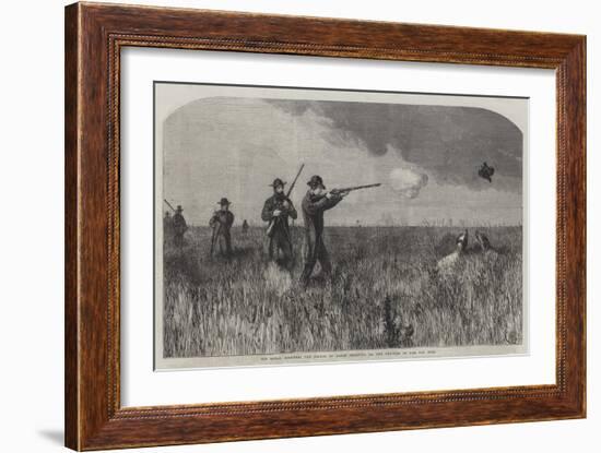 His Royal Highness the Prince of Wales Shooting on the Prairies of the Far West-Harrison William Weir-Framed Giclee Print