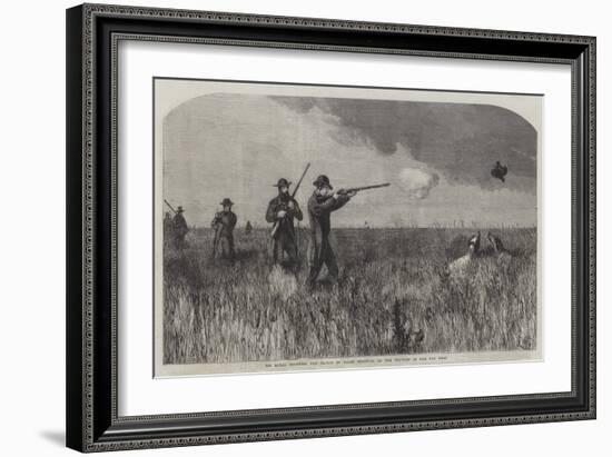 His Royal Highness the Prince of Wales Shooting on the Prairies of the Far West-Harrison William Weir-Framed Giclee Print