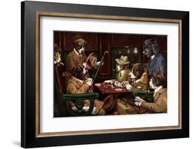 His Station And Four Aces-Cassius Marcellus Coolidge-Framed Art Print