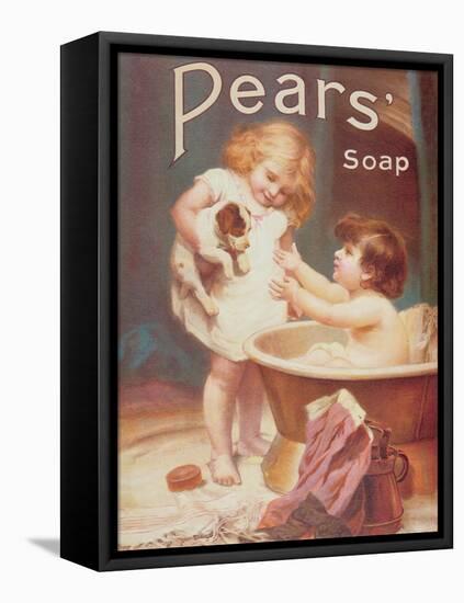 His Turn Next, from the Pears Annual-Emile Munier-Framed Premier Image Canvas