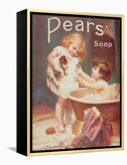 His Turn Next, from the Pears Annual-Emile Munier-Framed Premier Image Canvas