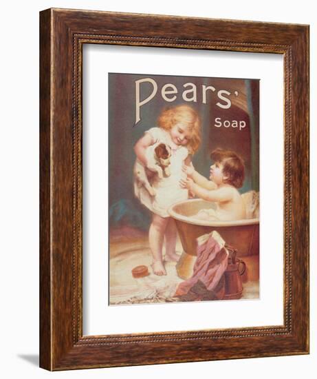 His Turn Next, from the Pears Annual-Emile Munier-Framed Premium Giclee Print