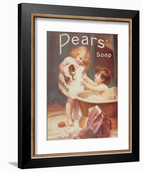 His Turn Next, from the Pears Annual-Emile Munier-Framed Giclee Print