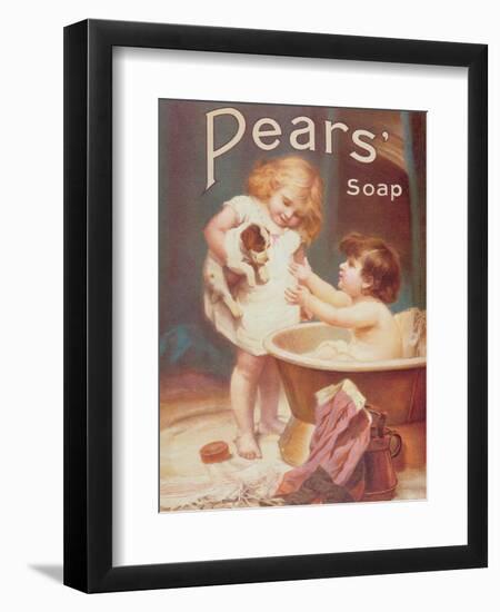 His Turn Next, from the Pears Annual-Emile Munier-Framed Giclee Print