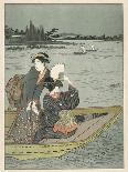 Japanese Ladies Boating-Hishigawa Moronobu-Photographic Print