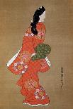 Behind the Screen, 1680S-Hishikawa Moronobu-Framed Giclee Print