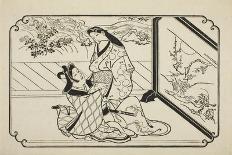 Playing Cards in a Home for Women-Hishikawa Moronobu-Giclee Print