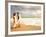 Hispanic Couple Walking Together on the Beach-Bill Bachmann-Framed Photographic Print