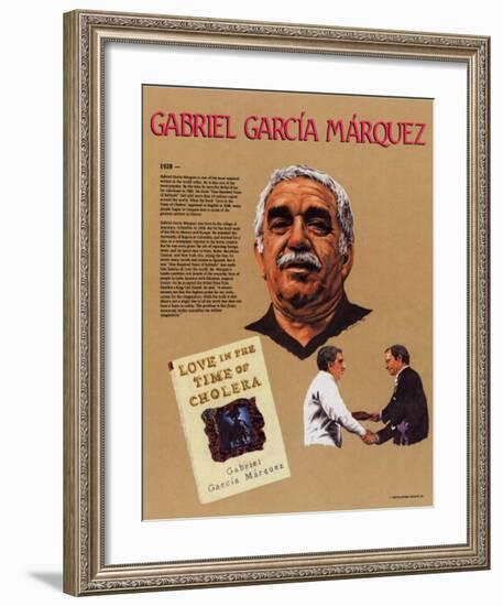 Hispanic Heritage - Gabriel Garcia Marquez-null-Framed Art Print