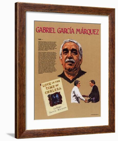 Hispanic Heritage - Gabriel Garcia Marquez-null-Framed Art Print