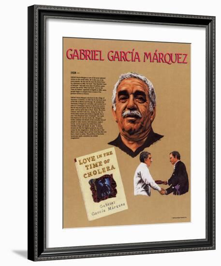 Hispanic Heritage - Gabriel Garcia Marquez-null-Framed Art Print