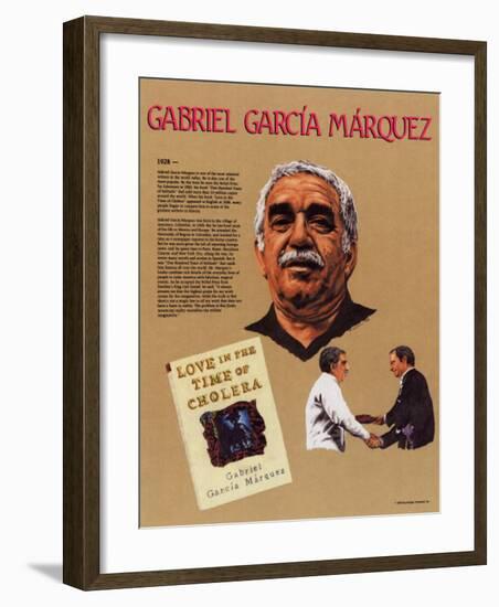 Hispanic Heritage - Gabriel Garcia Marquez-null-Framed Art Print