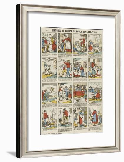 Histoire de Cocotte la poule savante-null-Framed Giclee Print