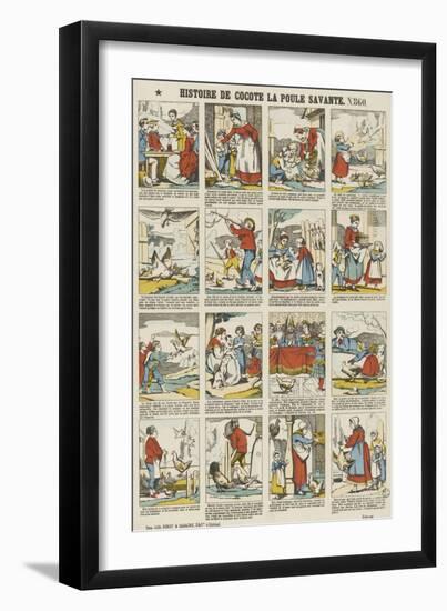 Histoire de Cocotte la poule savante-null-Framed Giclee Print