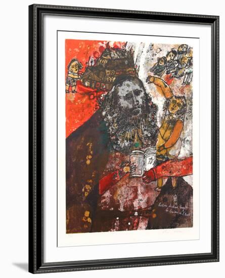 Histoire de Meo hagola la lumiere de l'Exil-Theo Tobiasse-Framed Limited Edition