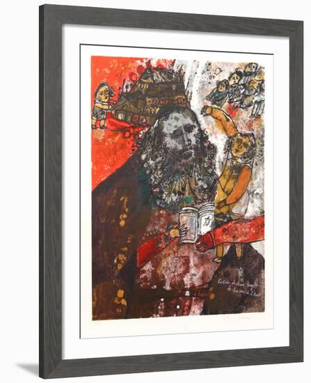 Histoire de Meo hagola la lumiere de l'Exil-Theo Tobiasse-Framed Limited Edition