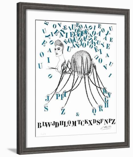 Histoire naturelle : la Tarentule des Lettres-Felix Labisse-Framed Limited Edition