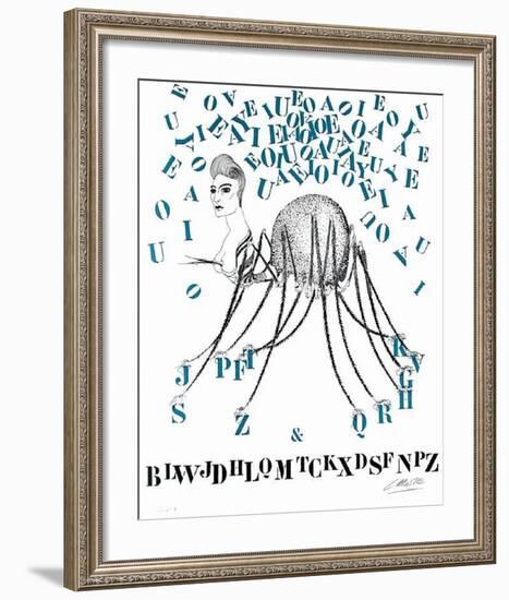 Histoire naturelle : la Tarentule des Lettres-Felix Labisse-Framed Limited Edition