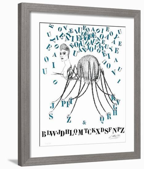 Histoire naturelle : la Tarentule des Lettres-Felix Labisse-Framed Limited Edition