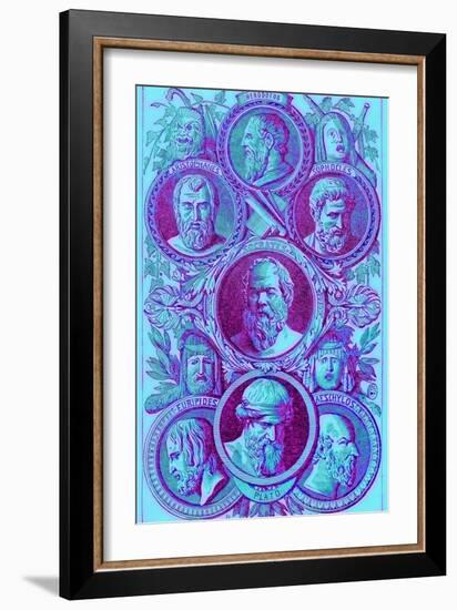 Historians, Philosophers and Dramatists of Ancient Greece-English-Framed Giclee Print