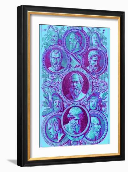 Historians, Philosophers and Dramatists of Ancient Greece-English-Framed Giclee Print