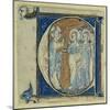 Historiated Initial 'E' Depicting Jesus Christ and the Apostles, C.1320-30 (Vellum)-French-Mounted Giclee Print