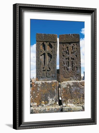 Historiated Tombstone known as Khachkar-null-Framed Giclee Print