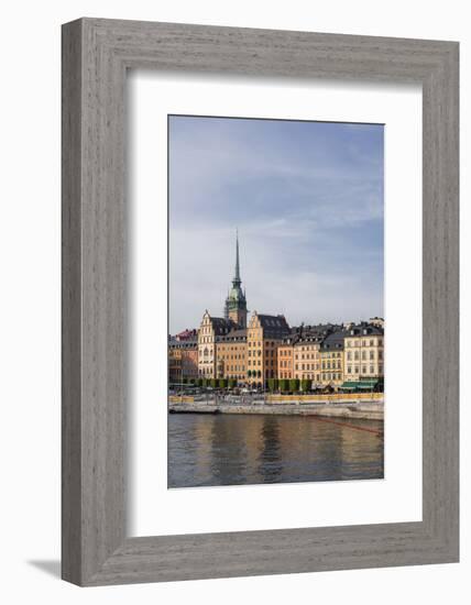 Historic architecture in Gamla Stan, Stockholm, Sweden, Scandinavia, Europe-Jon Reaves-Framed Photographic Print