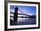 Historic Bridge in Cincinnati-benkrut-Framed Photographic Print