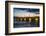 Historic Bridge Pont De Pierre over the Garonne River at Sunset, Bordeaux, Aquitaine, France-Michael Runkel-Framed Photographic Print