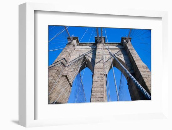 Historic Brooklyn Bridge, New York City, New York-null-Framed Photographic Print