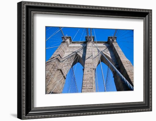 Historic Brooklyn Bridge, New York City, New York-null-Framed Photographic Print