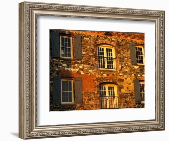 Historic Building Along River Street, Savannah, Georgia, USA-Joanne Wells-Framed Photographic Print