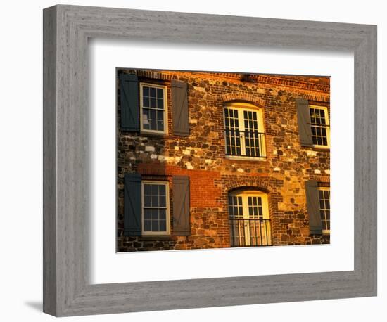 Historic Building Along River Street, Savannah, Georgia, USA-Joanne Wells-Framed Photographic Print