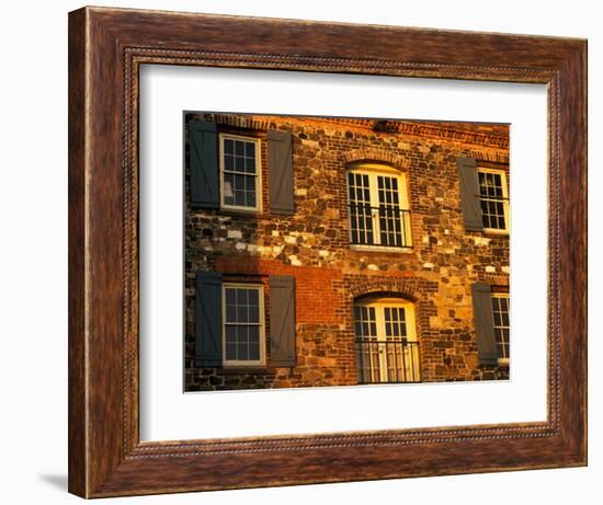 Historic Building Along River Street, Savannah, Georgia, USA-Joanne Wells-Framed Photographic Print