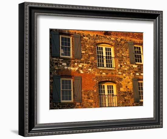 Historic Building Along River Street, Savannah, Georgia, USA-Joanne Wells-Framed Photographic Print