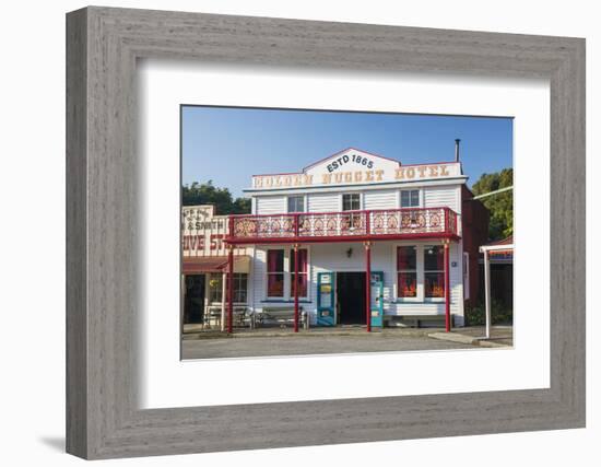 Historic building evoking the west coast's gold-mining past, Shantytown, Greymouth, Grey district, -Ruth Tomlinson-Framed Photographic Print