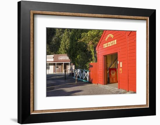 Historic building evoking the west coast's gold-mining past, Shantytown, Greymouth, Grey district, -Ruth Tomlinson-Framed Photographic Print