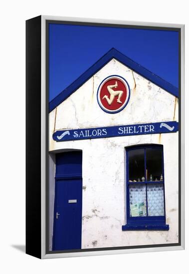 Historic Building, Peel, Isle of Man, Europe-Neil Farrin-Framed Premier Image Canvas