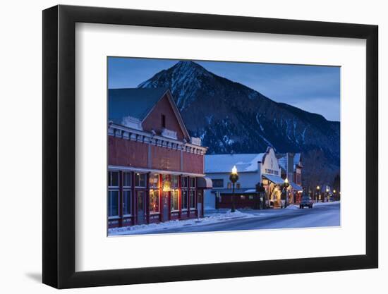 Historic Buildings Along Elk Avenue, Crested Butte, Colorado, USA-Walter Bibikow-Framed Photographic Print