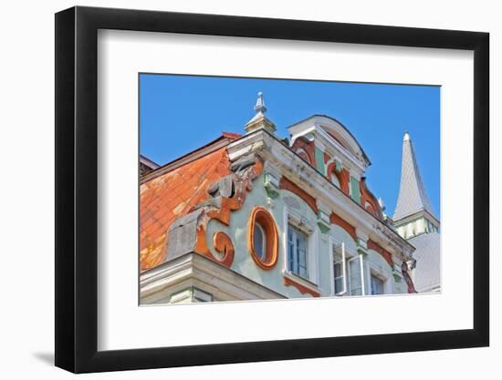 Historic buildings in the old town, Tallinn, Estonia-Keren Su-Framed Photographic Print