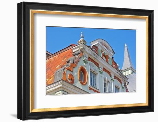 Historic buildings in the old town, Tallinn, Estonia-Keren Su-Framed Photographic Print