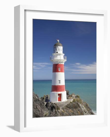 Historic Cape Palliser Lighthouse (1897), Wairarapa, North Island, New Zealand-David Wall-Framed Photographic Print