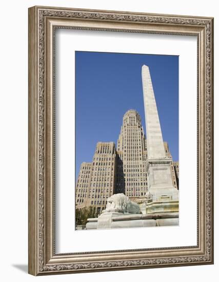 Historic City Hall, McKinley Monument Obelisk, Buffalo, New York, USA-Cindy Miller Hopkins-Framed Photographic Print